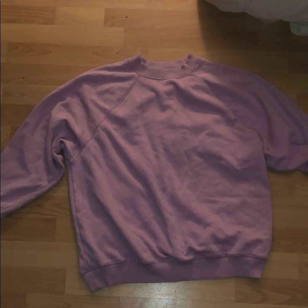 Aerie light purple crewneck oversized sweatshirt